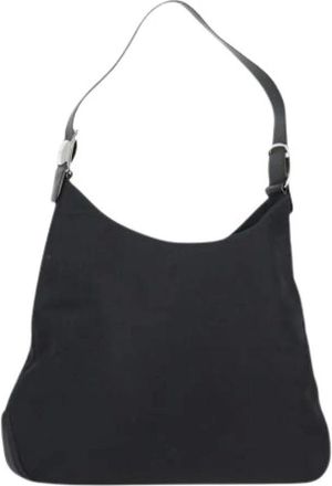 Ferragamo Pre-owned Shoulder Bags, female, Black, Size: ONE SIZE Pre-owned Nylon Shoulder Bag