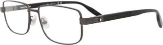 Montblanc Mens Black Rectangular Eyeglass Frames MB0034O 004