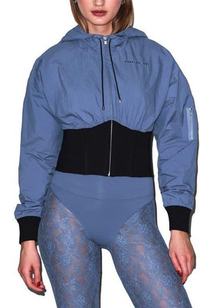 Fleur du Mal Warm Up Jacket in Storm Blue at Nordstrom, Size Small