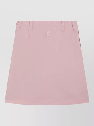 Miu Miu a line skirt featuring structured belt loops