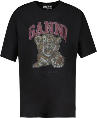 Ganni Hombre, Camisetas, Negro, Talla: S
