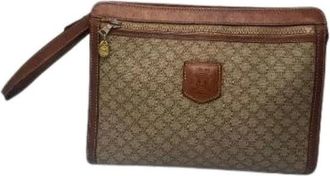 Celine Pre-owned Vintage Clutch - Dames - Vintage Clutch - Beige - ONE Size - Leer - Vintage