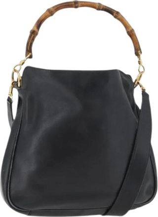 Gucci Pre-owned Handbags, female, Black, Size: ONE SIZE Pre-owned Vintage Hand Bag
