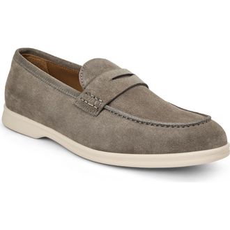 Bruno Magli Patrizio Penny Loafer in Grey Suede at Nordstrom, Size 11.5