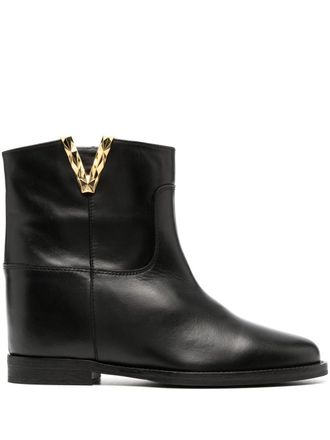 ブーツその他 Via Roma 15 Black Suede Heeled High Boot Via Roma 15 Black Suède Heeled High Boot | ShopSimon