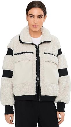 Free People Movement Far Out Fleece Womens Jacket Ivory Sherpa : MD (Womens 8-10), Polyester