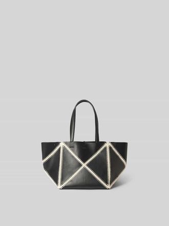 Nanushka Tote Bag mit Label-Detail in Black, Gr&ouml;&szlig;e 1