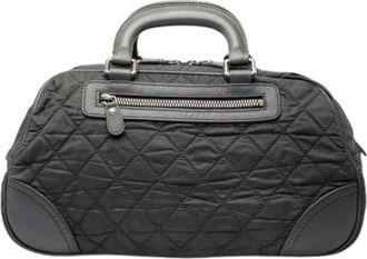 Chanel Pre-owned Handbags, female, Gray, Size: ONE SIZE Pre-owned Vintage Nylon Handbag