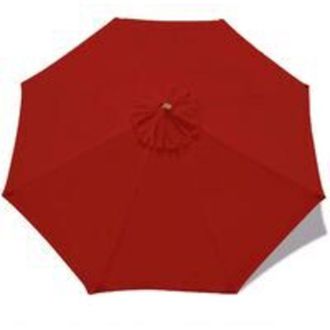 OEM Funda De Repuesto Para Sombrilla De 2 M/6 Brazos, Tejido Resistente A Los Rayos Uv, Impermeable, Rojo-crezuo