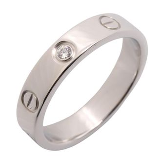 Cartier Clear White Gold White Gold (18K) Band Ring (Pre-Owned)