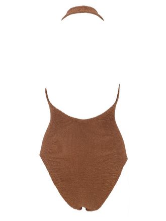 Hunza G Polyamide Elastane One-Piece Swimsuit - Brown
