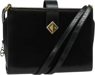 Dior Pre-owned Cross Body Bags, female, Black, Size: ONE SIZE Pre-owned Vintage Shoulder Bag