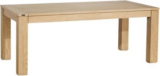 Robin des Bois Mesa rectangular de roble con 1 extensi&oacute;n para 8/10 beige