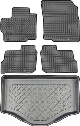 OEM Juego De Alfombrillas De Goma Para Coche Y Alfombrilla Para Maletero Para Mitsubishi Space Star Hatchback (marzo De 2013 A 2019)