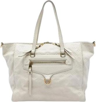 Louis Vuitton Tweedehands leren Louis Vuitton tassen - Dames - Vintage Handtas - Beige - ONE Size - Vintage