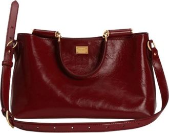 Dolce & Gabbana Vittoria Borsa in Pelle - - Bags - Donna - Rosso - ONE SIZE