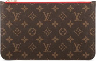Louis Vuitton Pouch con zip e monogramma - Marrone