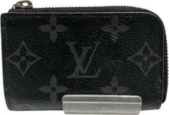 Louis Vuitton Pre-owned Portemonnaie Jour Monogram Eclipse Coin Case - Dames - Vintage Accessoires - Zwart - ONE Size - Vintage
