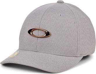 Oakley Tin Can Precious Metals Flex Stretch-Fitted White/Bronze Cap L/X