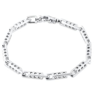 Pompeii3 Mens Link 14k Gold (26gram) or Platinum (42gram) 4mm Bracelet 8.75