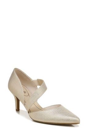 Life Stride Suki Asymmetric Strap Pump in Platino at Nordstrom Rack, Size 5.5