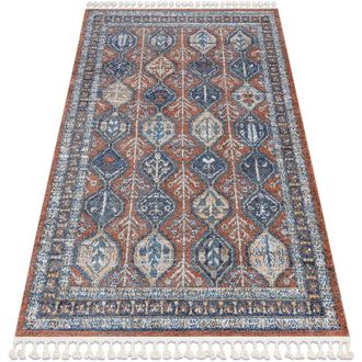 RugsX Rugsx - Alfombra Moderna Belle Bg60a Marr&oacute;n / Rosado Franjas Brown 140x190 Cm