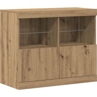 vidaXL Vitrina Marrón 81 x 37 x 67 cm Madera contrachapada Vidaxl