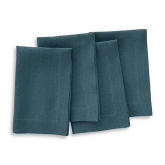 Solino Home Linen Dinner Napkins - Fete, 20 x 20 in Peacock Blue at Nordstrom, Size Large