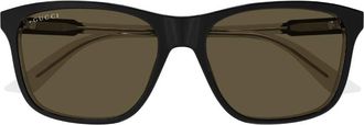 Gucci Brown Square Mens Sunglasses GG1819S 005 57