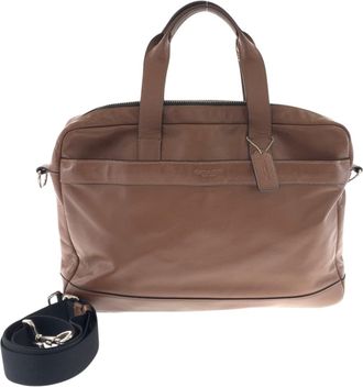 Coach Brown Leather Briefcase (Pre-Owned)