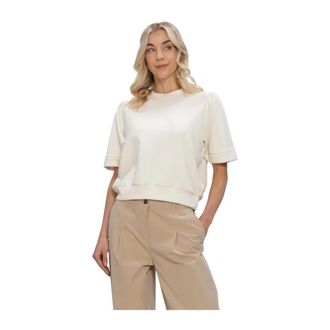 Summum Dames, Sweatshirts & Hoodies, Beige, Maat: XL Modal