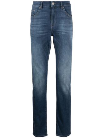 BOSS mid-rise straight-leg jeans - Blue