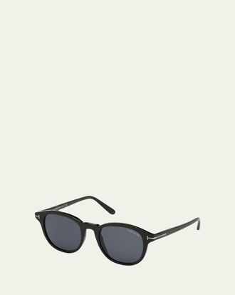 Tom Ford Jameson Round Acetate Sunglasses