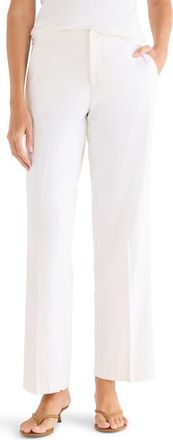 Nic+Zoe Lenox Linen Blend Pants in Milk White at Nordstrom, Size 16