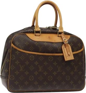 Louis Vuitton Tweedehands Canvas handtassen - Dames - Vintage Handtas - Bruin - ONE Size - Leer - Vintage