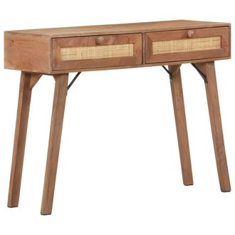 vidaXL Mesa Consola De Madera Maciza De Mango 100x35x76 Cm Vidaxl