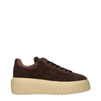 Hogan Damens Turnschuhe aus braunem Wildleder