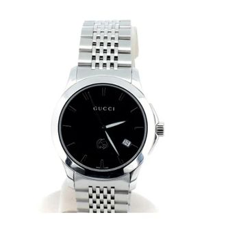 Gucci Pre-owned Tijdloos roestvrijstalen horloge - Heren - Vintage Horloges - Zwart - ONE Size - Vintage