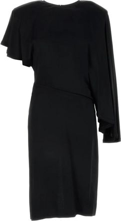 Stella McCartney Gedrapeerde Jurk - Dames - Casual kleedjes - Zwart - XS - Kleedjes