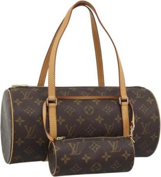 Louis Vuitton Pre-owned Hand Bag - Dames - Vintage Handtas - Bruin - ONE Size - Vintage