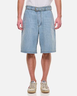 Bottega Veneta Light Blue Denim Shorts
