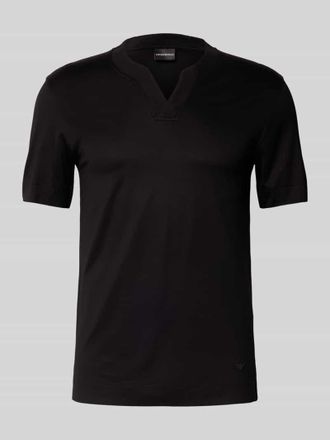 Emporio Armani T-Shirt mit V-Ausschnitt in Black, Gr&ouml;&szlig;e XXL