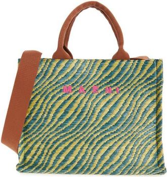 Marni Small Logo Basket Bag in 00V44 Garden Green at Nordstrom