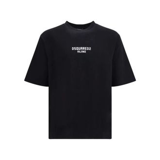 Dsquared2 Milano T-shirt - Heren - Tops - Zwart - Maat: XS Katoen