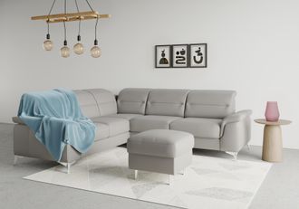 Sit&more Ecksofa »Sinatra L-Form« optional mit Kopfteilverstellung und Armteilfunktion