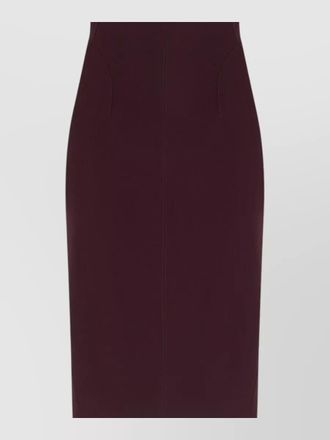 MUGLER high waist bodycon skirt knee length