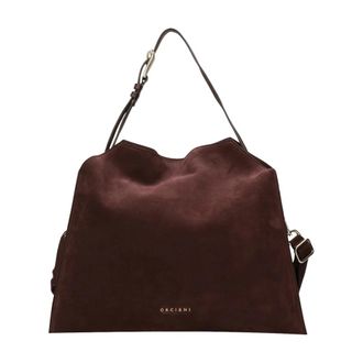Orciani Trinity Midi Schoudertas - Dames - Schoudertassen - Bruin - ONE Size - Leer - Tassen