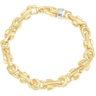 Pompeii3 Mens 14k Gold (55gram) or Platinum (86gram) 10mm Link Bracelet 8.5