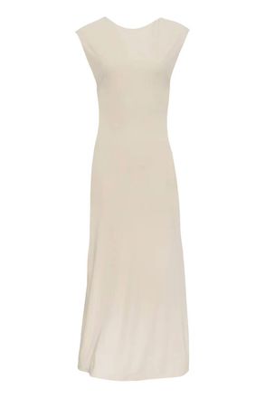 Aya Muse Womens A-Line Midi Dress In Off White