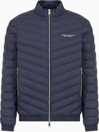A|X Armani Exchange Stijlvolle Jas Jas - Heren - Winterjassen - Blauw - M - Jassen